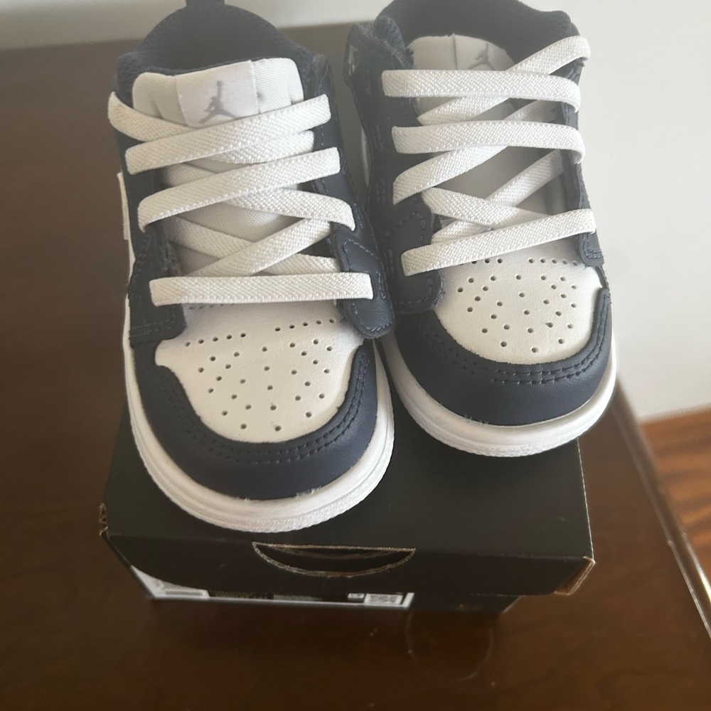 Kids' White and Black Sneakers